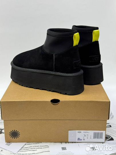 Угги UGG Classic Mini Dipper Boots “Black”