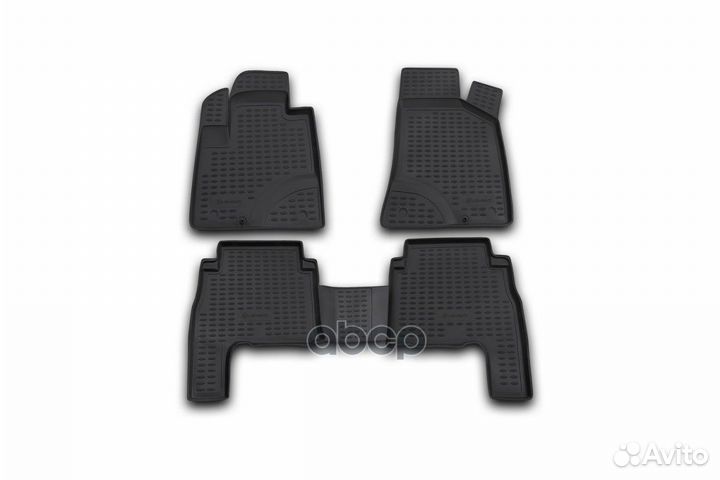 Комплект резиновых автомобильных ковриков в сал