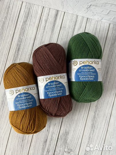 Пряжа Пехорка Кроссбред Бразилия