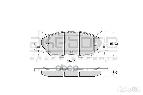 Колодки тормозные дисковые передние подходят дл