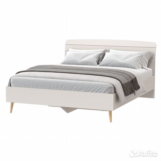 Кровать 1600 Афина 4-22901, цвет кашемир серый, 164,6х210,2х95,6 см