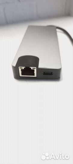 Хаб док-станция USB-C 8в1 4k hdmi USB 3.0 PD LAN