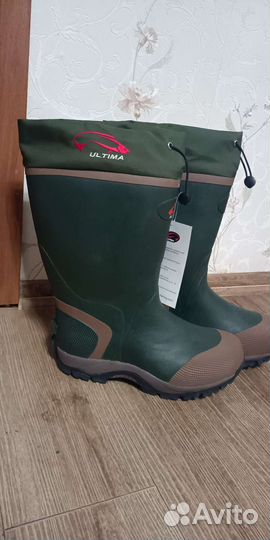 Сапоги зимние полиуретановые с чулком раз.46,47