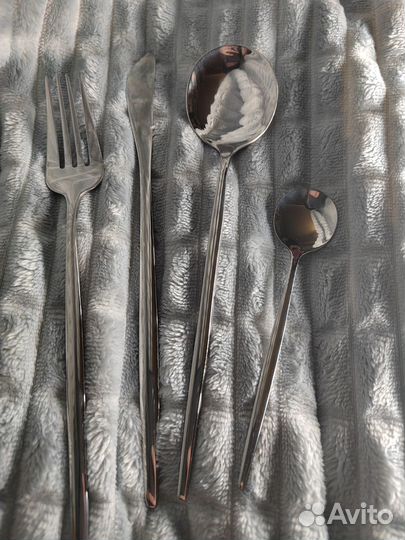 Набор столовых приборов нержавейка новый