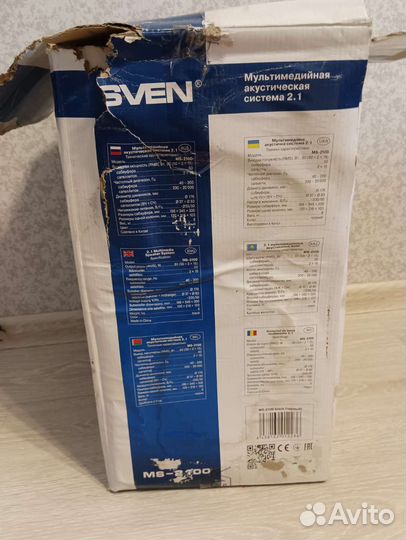 Колонки акустическая система sven ms-2100