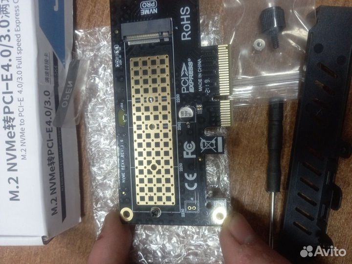 Адаптер m.2 на pcie x4 для ssd NWMe модель sk4
