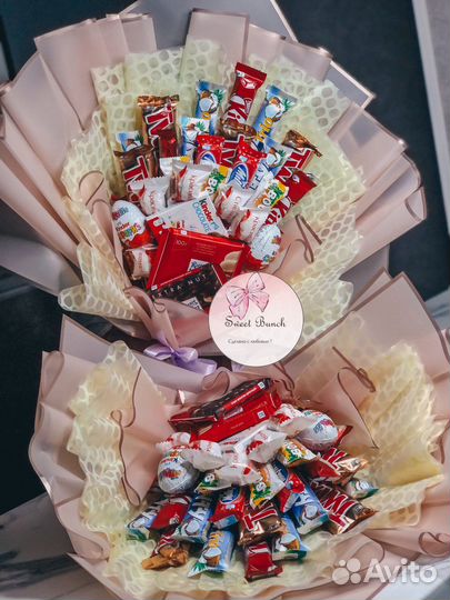 Сладкий букет из конфет