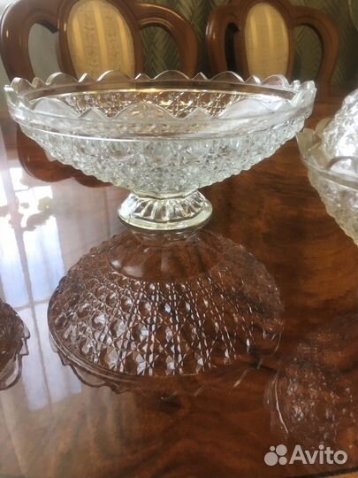 Ваза для фруктов,конфетница хрусталь