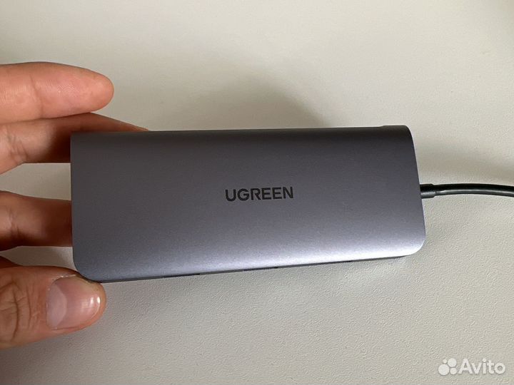 Док-станция Type-C - 3xUSB3.0+hdmi+VGA+RJ45+SD+PD