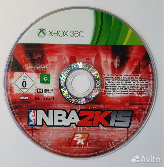 Xbox 360 NBA 15. Лицензия
