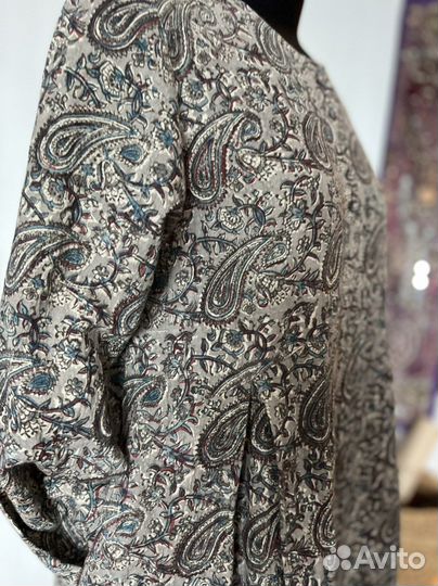 Платье в Бохо стиле, кубовая набойка