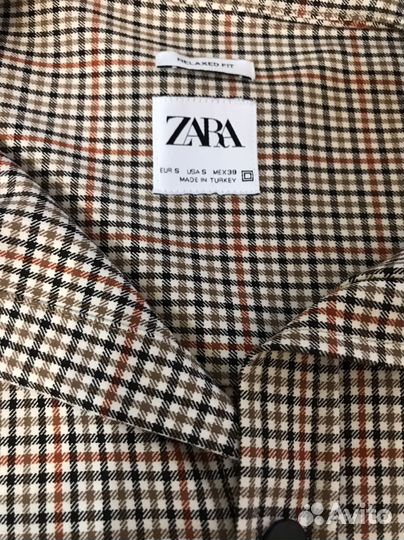 Мужская рубашка в клетку Zara