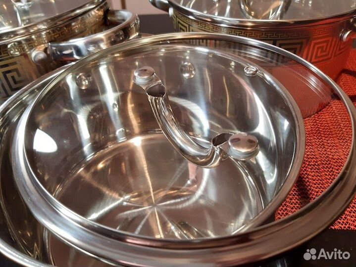 Кастрюли Феерия 2,5; 3,5; 4,6 л. (индукция) Турция