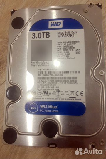 Надежный жесткий диск 3000 GB от WD