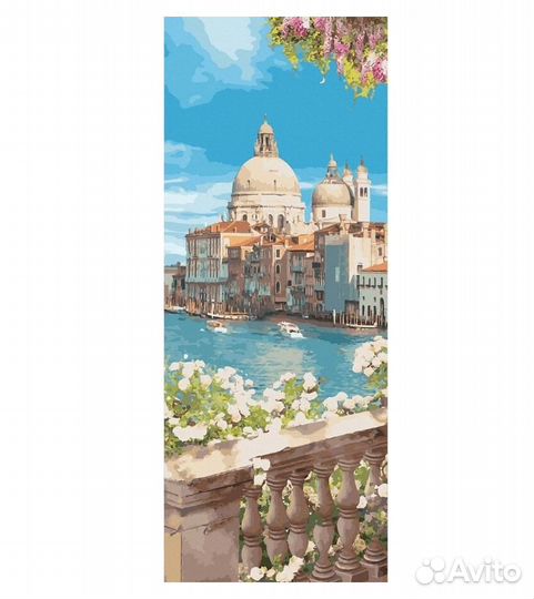 KHN0009 Картина по номерам (40х50) венеция. санта