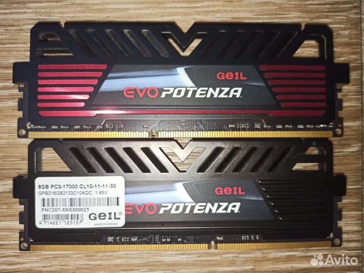 Топовая оперативная память geil evo 2133 16gb