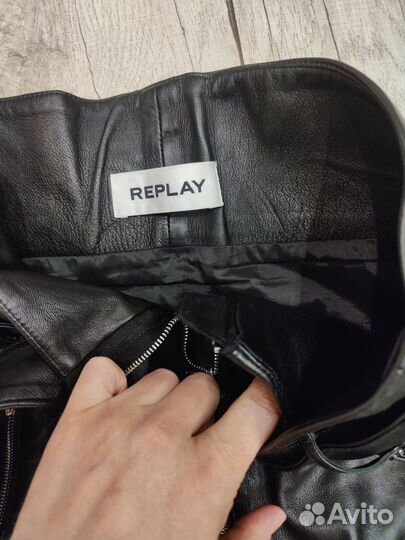 Кожаная юбка натуральная