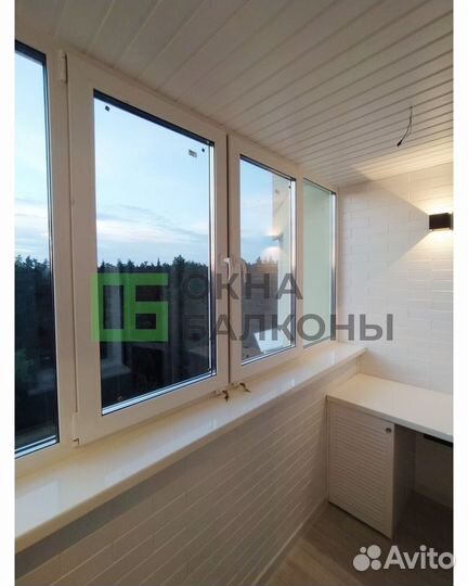 Остекление балконов в пятиэтажке