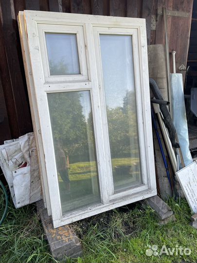 Деревянные окна со стеклопакетом бу
