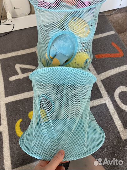 Корзина для игрушек подвесная сетка икеа