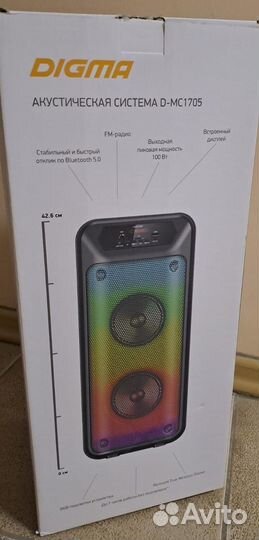 Новый Музыкальный центр Digma D-MC1705