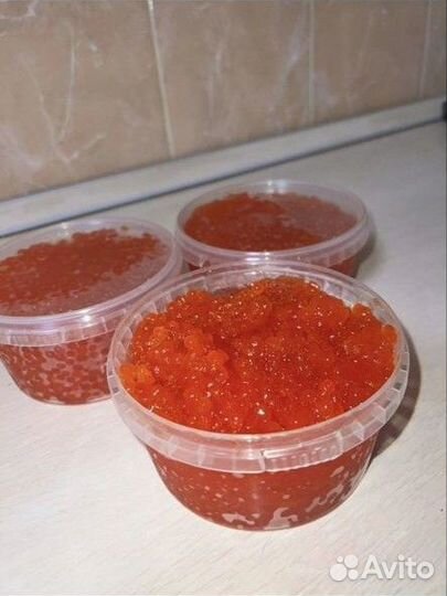 Красная икра кета