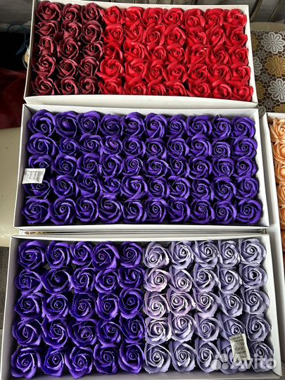 Мыльные розы 50 штук