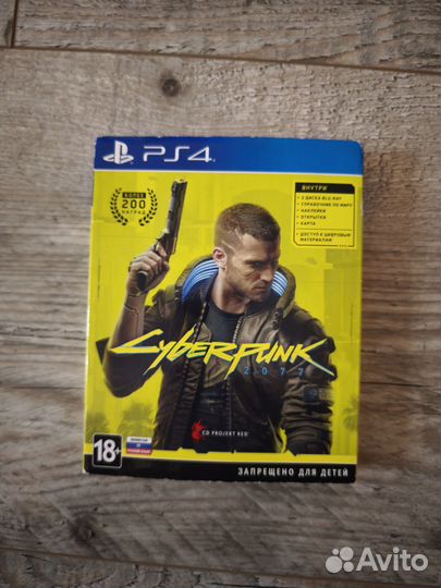 Cyberpunk 2077 ps4 диск с игрой