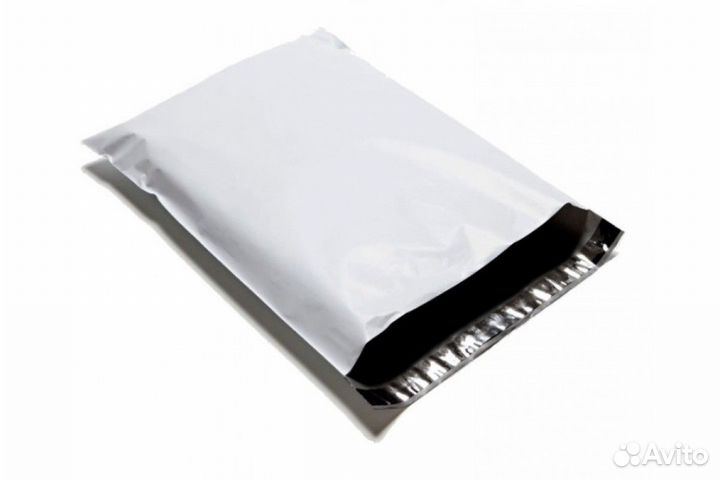Пакет курьерский белый 365*500+40мм без кармана (у