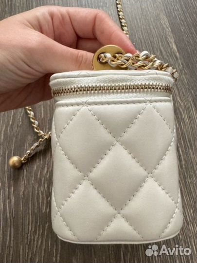 Сумка chanel vanity белая оригинал