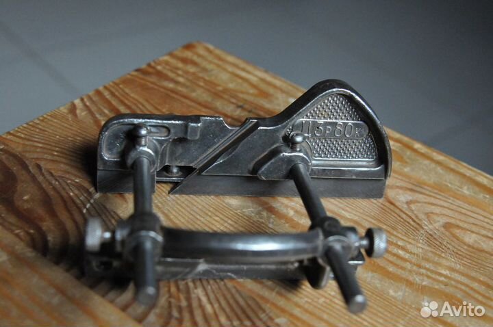 Старинный рубанок шпунтубель Воскова СССР