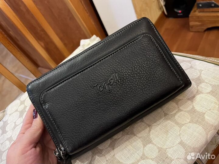 Кошелек мужской кожаный новый