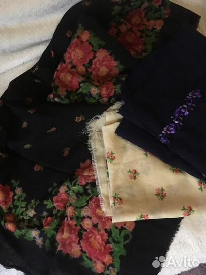 Платок шерстяной военных лет