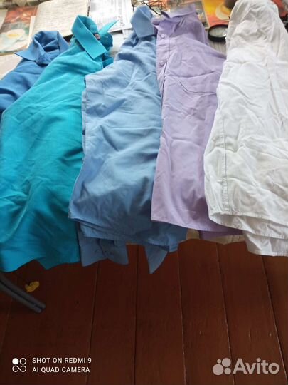 Рубашки школьные хлопок, разные,цвета прия