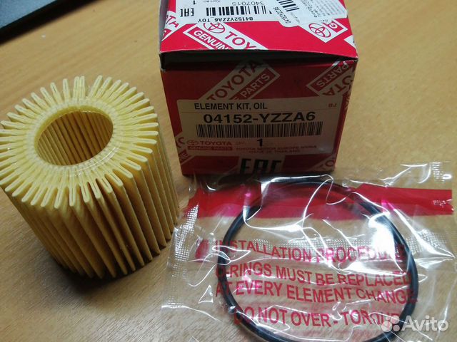 Фильтр масляный toyota corolla
