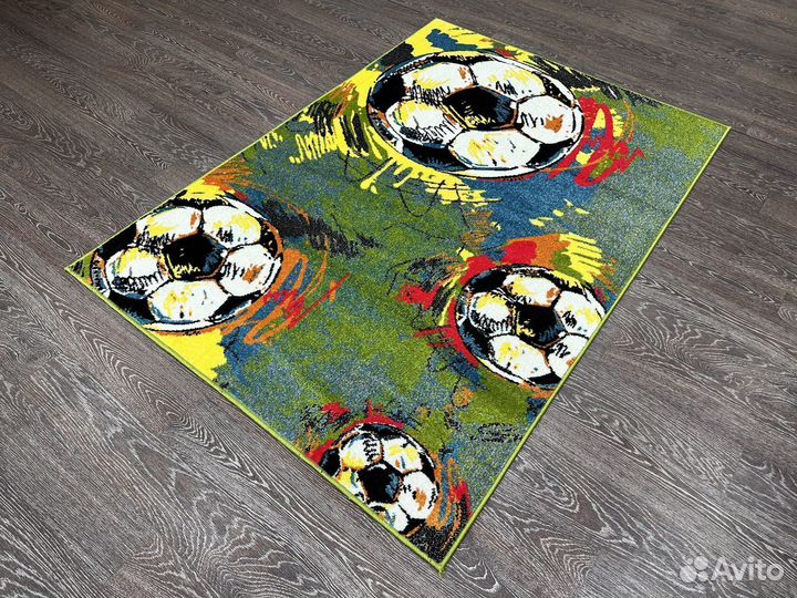 Ковер детский 1.2х1.7 футбольные мячи