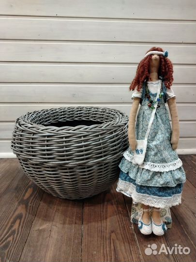 Кашпо из ротанга, 14 л