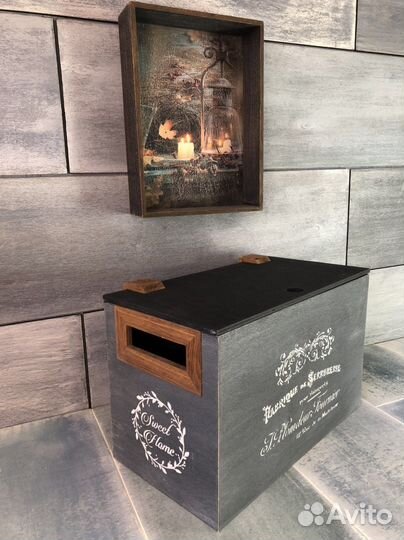 Ящик деревянный декоративный