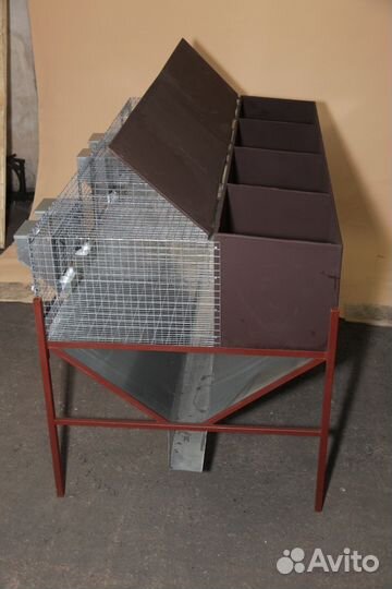 Клетка для кроликов с 4 маточниками, (крв-4)