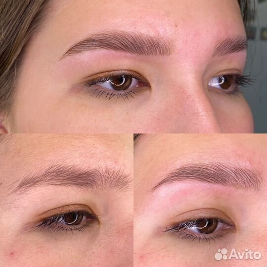 Долговременная укладка бровей, окрашивание бровей