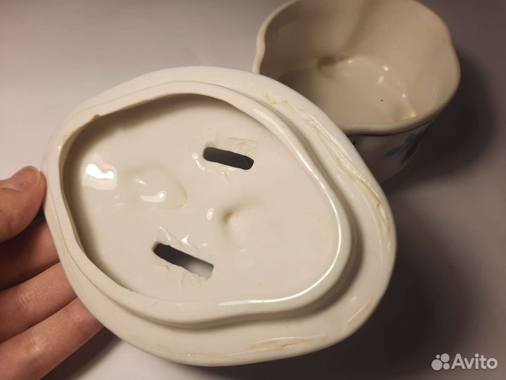 Старая гжель. Самодельная копилка шкатулка