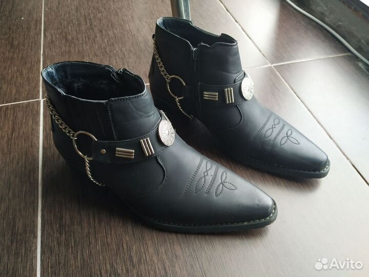 Ботинки мужские с мехом, новые, размер 40