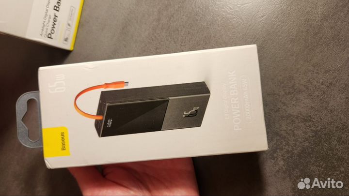 Power Bank Baseus 65w 20000mah с быстрой зарядкой