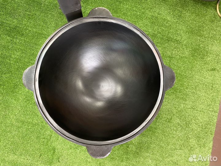 Казан чугунный с печкой + ляган в подарок