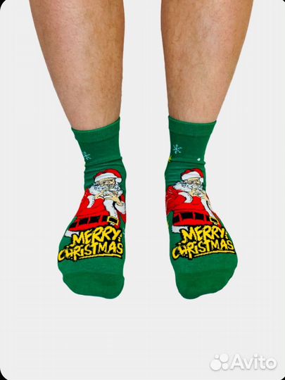 Носки новогодние мужские