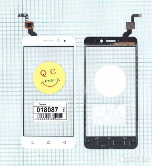 Тачскрин Lenovo K6 белый
