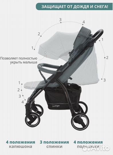 Коляска всесезонная прогулочная