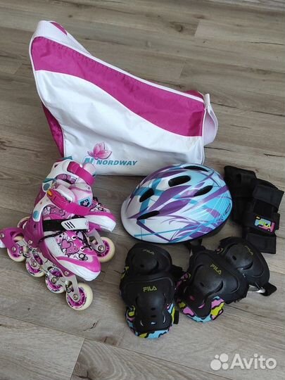 Детские ролики с защитой