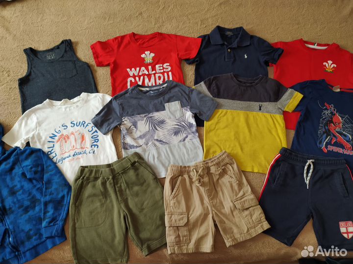 Пакет фирменных вещей для мальчика 110-116 см