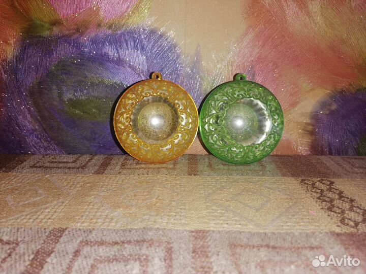 Небьющиеся елочные игрушки СССР